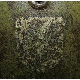 Alemán camo verde M 40 SS Casco sola calcomanía. Espenlaub militaria